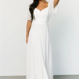 Elegant White Maxi Dress | Sierra Sweetheart Baltic Born | perfect for a bride!